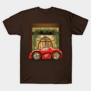 CS Cartoon Machines Sport Car And House  V 2.4. T-Shirt